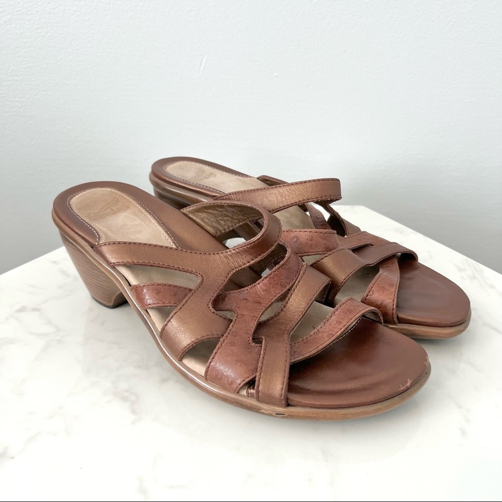Dansko Roz Brown Strappy Heeled Sandals